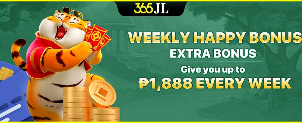 Weekly Happy Bonus promotion banner